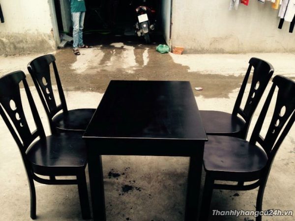 Thanh lý bàn ghế gỗ nhà hàng mới 90% | Thanh Lý Hoài Lương